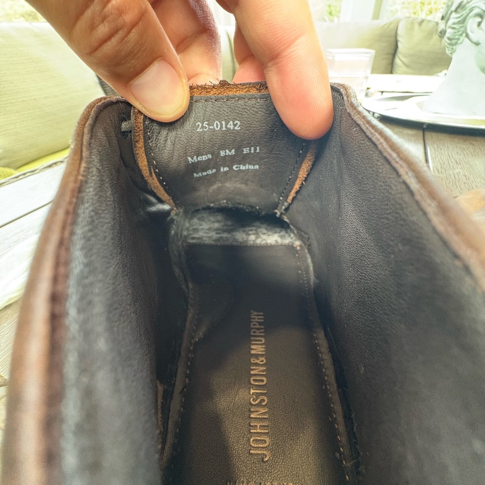 Johnston & Murphy Men's Dark Brown Chukka Boots - Picture 3 of 10